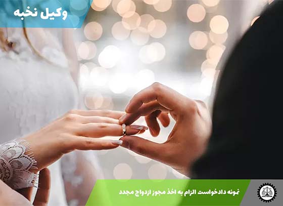 دانلود نمونه دادخواست الزام به اخذ مجوز ازدواج مجدد 1405 + فایل pdf و word