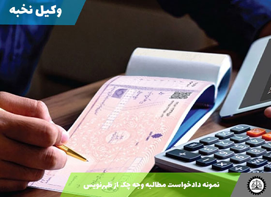 نمونه دادخواست مطالبه وجه چک از ظهرنویس 1405 + فایل pdf و word